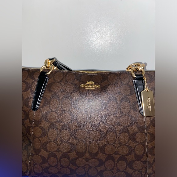 Brand New Vintage Coach Signature Ava Tote Brown Bag - Picture 5 of 8